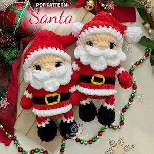 Santa Crochet Pattern: Easy Amigurumi Christmas Toy (PDF in English)