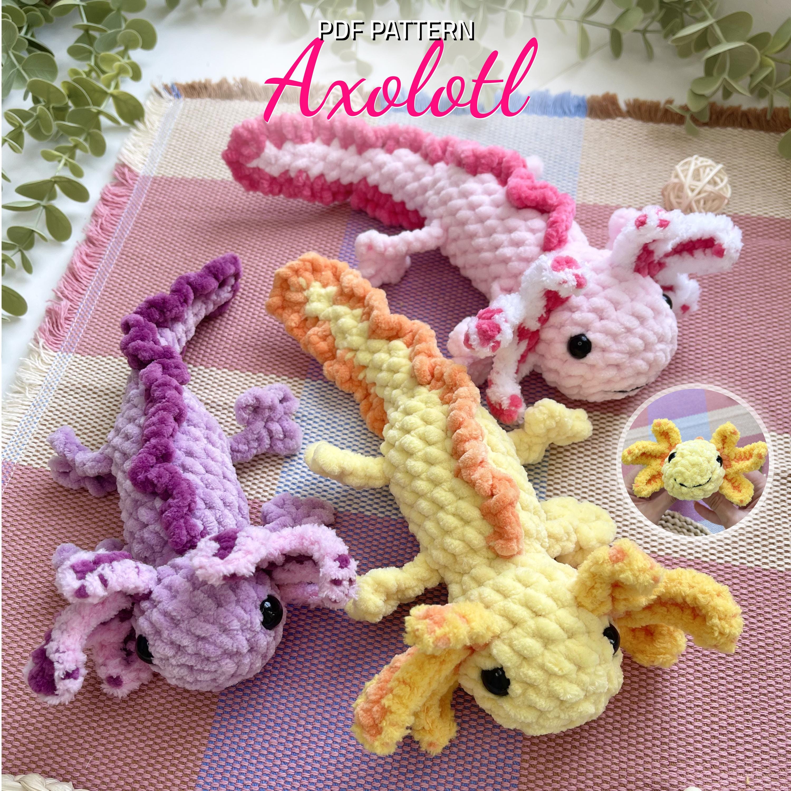 Axolotl Crochet Pattern: Amigurumi Plush Toy ( in English)