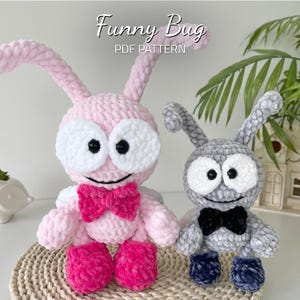 Funny Bug Crochet Pattern: Amigurumi Toy Tutorial (PDF Pattern)