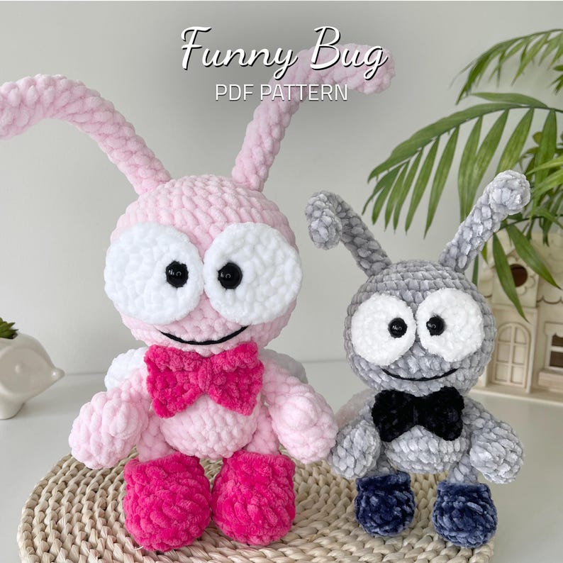 Funny Bug Crochet Pattern: Amigurumi Toy Tutorial (PDF Pattern) image 1