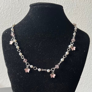 Fairy Princess Necklace with glass pearls
