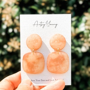 Clay Earrings| Dangle Earring| Mother&#39;s Day Gift| Handmade| Polymer Clay Earring| Bridesmaid Earring| Wedding Guest Earring| Gift for Her