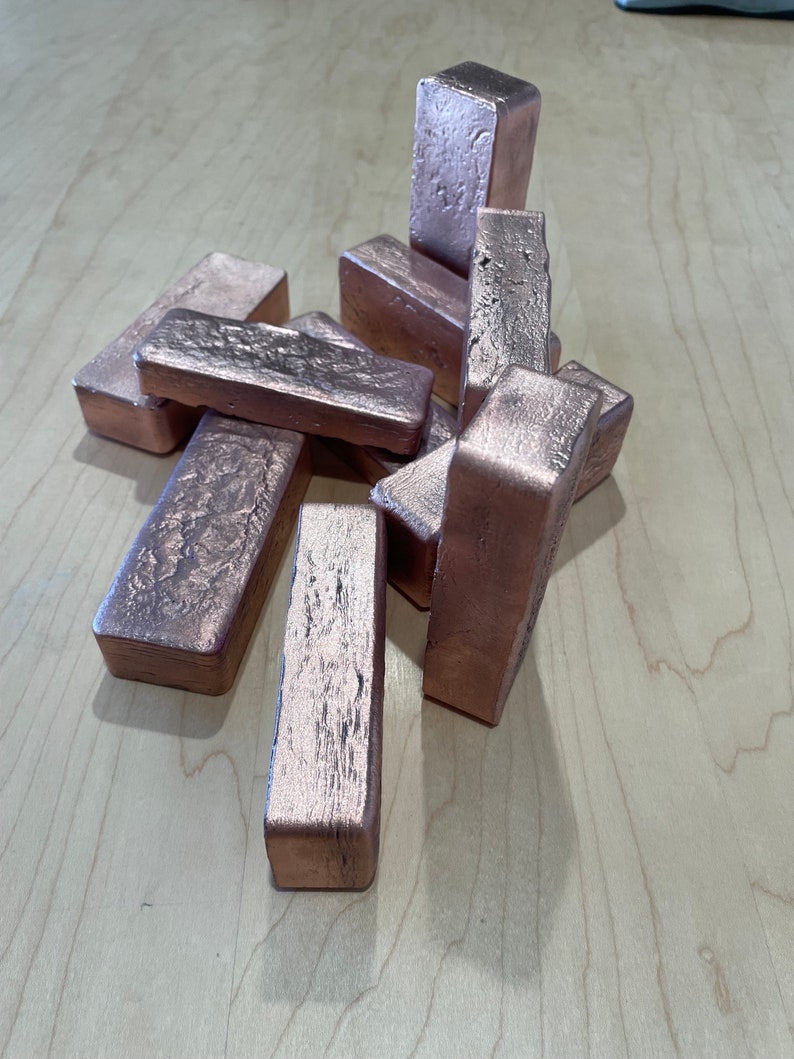 5 Pounds, Copper Bullion, Bars, Bricks. .999 CU Etsy