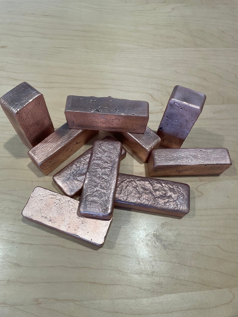 5 Pounds, Copper Bullion, Bars, Bricks. .999 CU Etsy