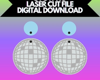 Brincos Disco Baby! em SVG e PNG | Arquivo Digital Apenas! Para Corte a Laser e Mais