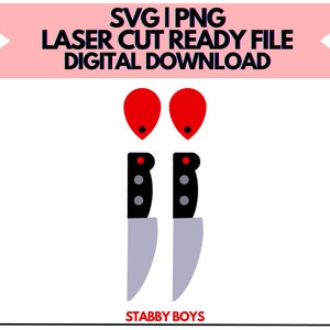 Stabby Boys SVG & PNG | Digital File Only! For Laser Cutting and More