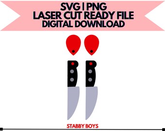 Stabby Boys SVG e PNG | Arquivo Digital Apenas! Para Corte a Laser e Mais