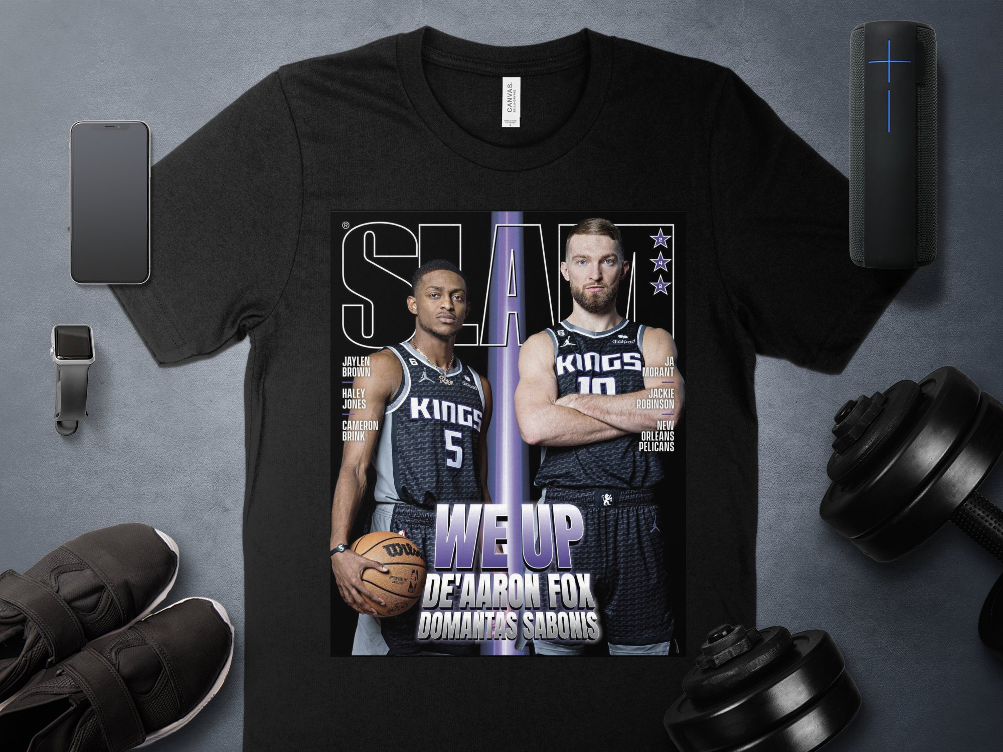 Sacramento Kings SLAM T-shirt SLAM Magazine Kings Fans NBA 