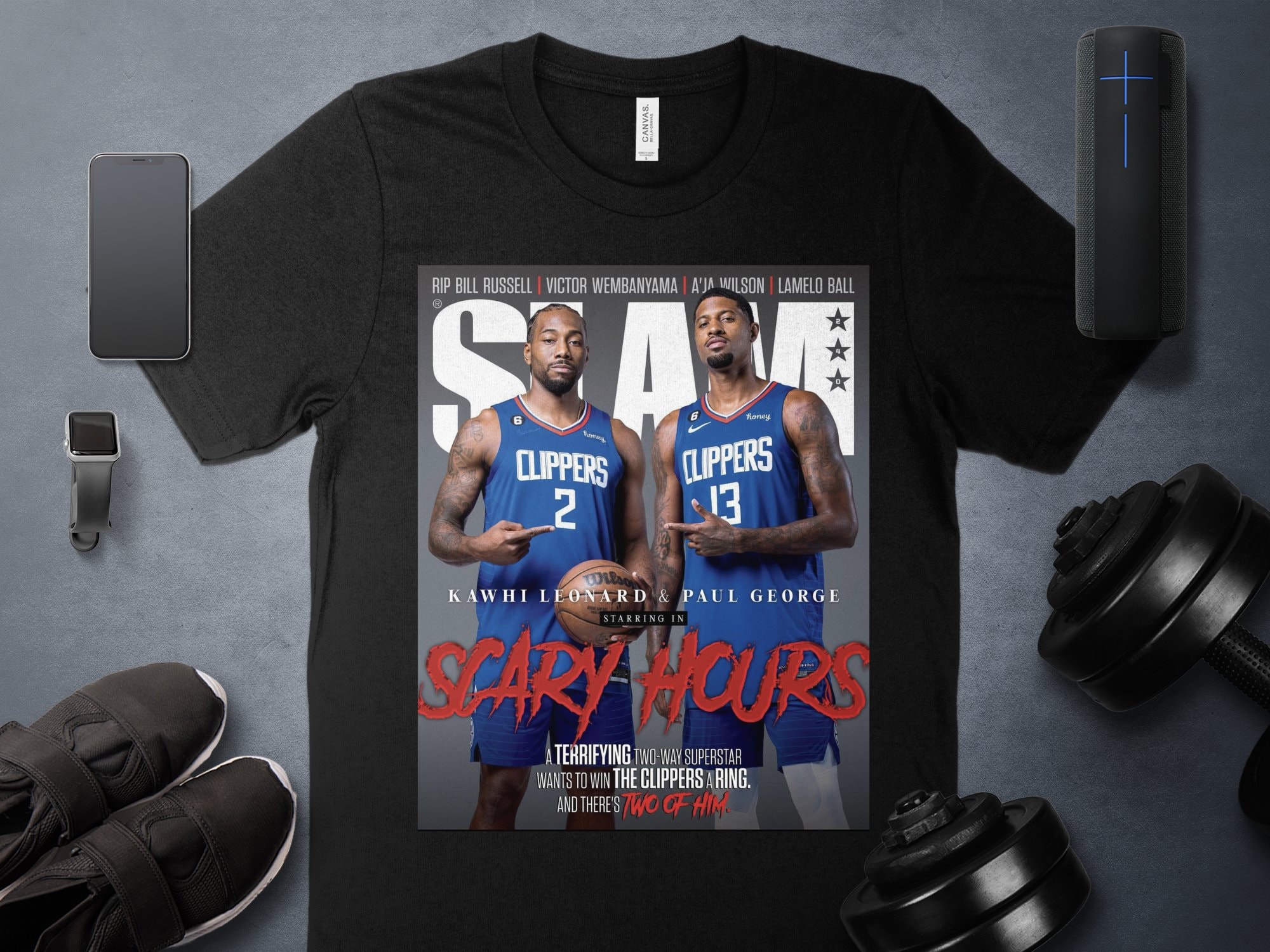 Buy New Paul George Slam Playoffs Tee Basketball S-3XL