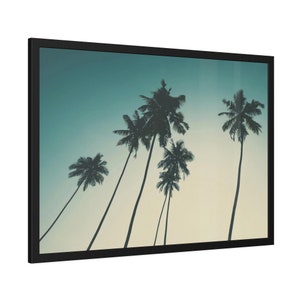 Palm and The Blue Sky Poster - Refreshing Wall Art on Fine-Art Paper, Ideal for Large Displays