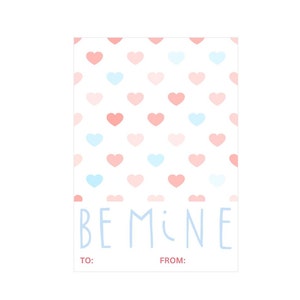 Be Mine-Printable Cookie Card-3.5x5 & 5x7inches