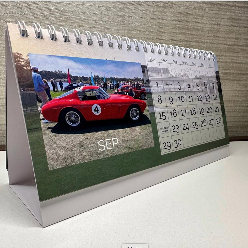 2025 Classic Cars Calendar Etsy