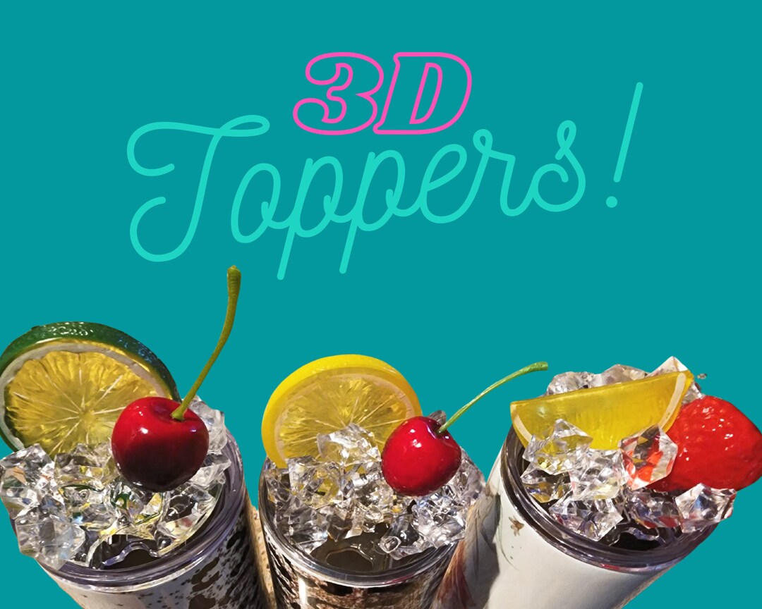 3D Tumbler Toppers 3D Tumbler 3D Tumbler Lids 3D Ice - Etsy