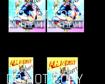 Tarjeta conmemorativa de All Might – Tarjeta de la infancia de Izuku y Bakugo / Réplica de My Hero Academia / DESCARGA DIGITAL