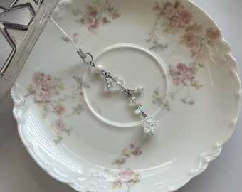 Breloque pour téléphone Heisei étoile transparente, Kimi ni Todoke, breloque de sac avec bandoulière pour téléphone, perle en verre coeur en verre avec bandoulière pour digi cam