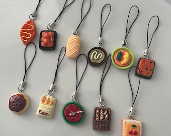 Kawaii Food Sushi Phone Charms Keychain Trinkets for Phone