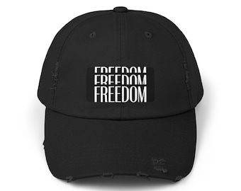 Distressed Freedom Hat | American Flag Cotton Cap