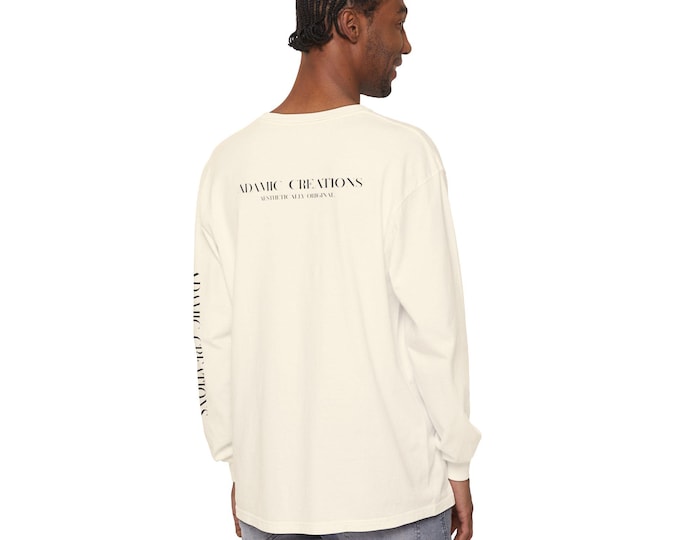 Unisex Long Sleeve T-Shirt: Relaxed Fit Garment-Dyed Cotton