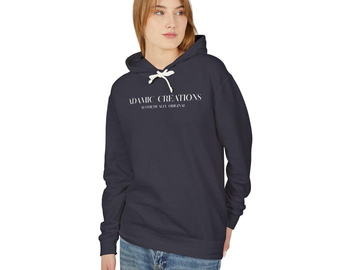 Adamic Creations Lightweight Hoodie, Unisex Cotton Pullover