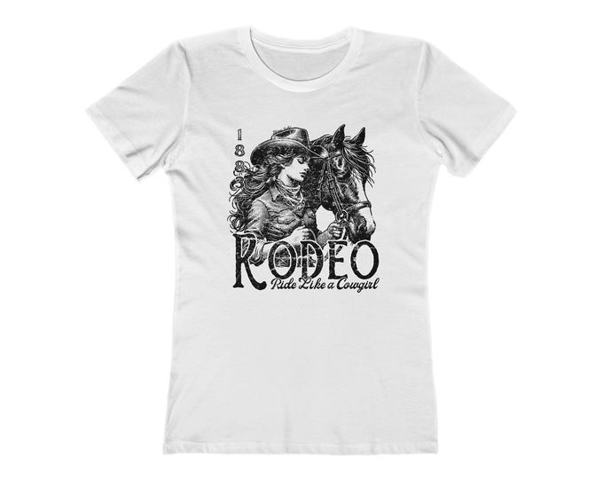 Rodeo Cowgirl Graphic Tee, Western T-Shirt