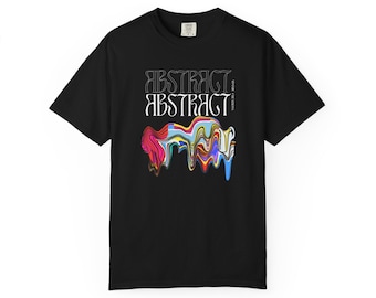 Abstract Melting Paint T-shirt | Colorful Drip Art Tee