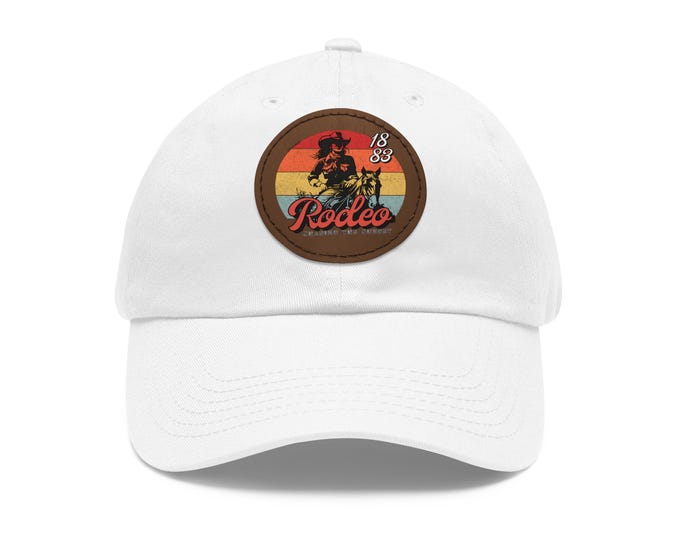 Cowgirl Hat, Cowboy Hat, Rodeo Style, Western Fashion, Leather Patch Cap, Round Hat