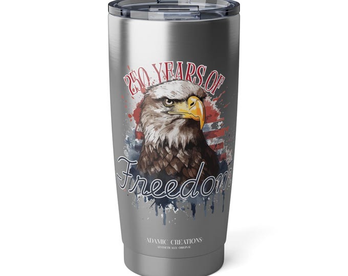 Patriotic Tumbler, USA Bicentennial, American Freedom Mug
