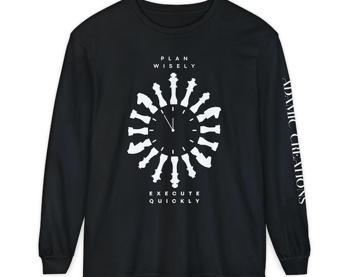 Chess Clock T-Shirt, Graphic Long Sleeve, Gamer Gift