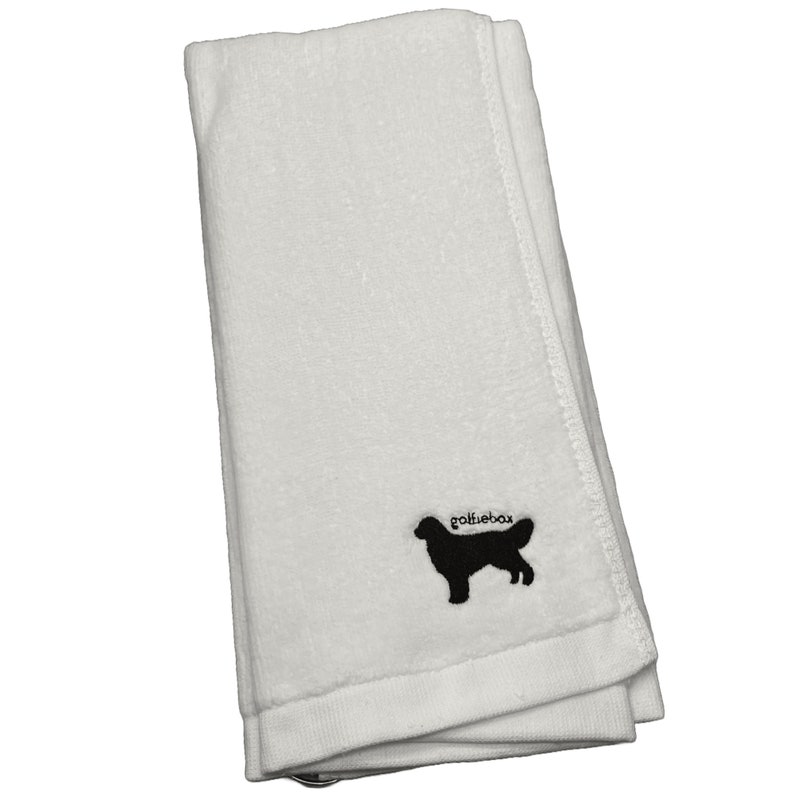 Golden Retriever Golf Towel Gift for Dog Lover Golf Gift Cotton Golf