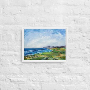 Framed canvas of Bandon Dunes Par 3