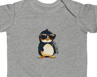 Baby animal onesie puns t-shirt zoo shirt nature t shirt penguin tshirt cool animal shirt Gift for infant fun animal shirt chillin