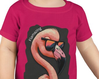 Toddler animal t-shirt puns t-shirt zoo shirt nature t shirt flamingo tshirt cool animal shirt Gift for child fun animal shirt flamazing