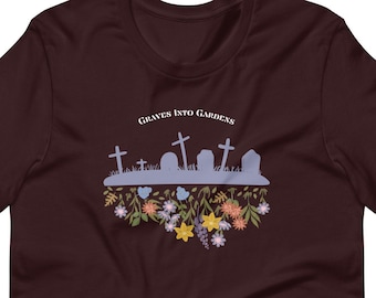 Graven in tuinen t-shirt Christelijk t-shirt Geloof t-shirt Religieus t-shirt Christelijk shirt Christelijk lied t-shirt Geloof shirt God shirt