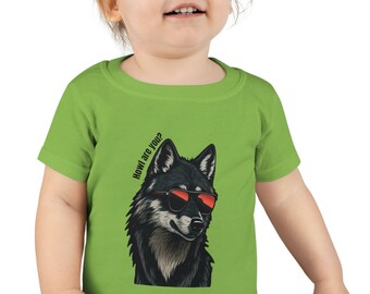 Toddler animal t-shirt puns t-shirt zoo shirt nature t shirt wolf tshirt cool animal shirt Gift for child fun animal shirt howl are you