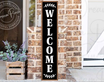 Welcome Porch Sign SVG DXF PNG jpg - Digital Download