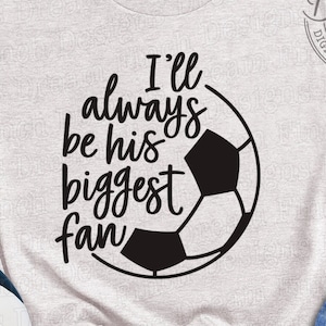 Soccer Mom SVG PNG DXF Pdf • Son plus grand fan Soccer Svg Png pour T-shirt Soccer Mom • Téléchargement numérique