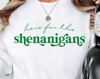 Här för upptågen SVG PNG DXF pfd • St. Patricks Day Png • Digital nedladdning