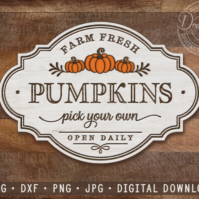 Pick Your Own Pumpkin Farm Etsy
