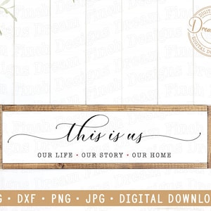 Somos nosotros SVG DXF Archivos cortados con láser imprimibles JPG & Png Familia Svg