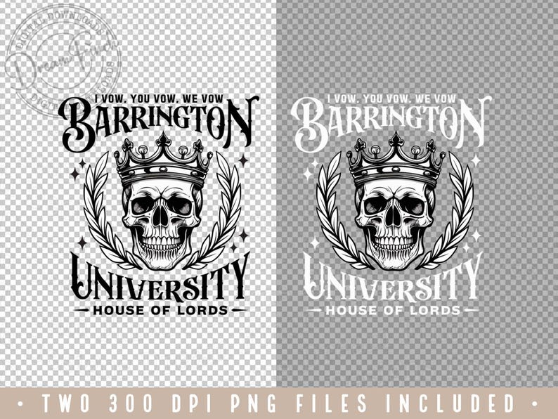 Barrington University PNG Dark Romance Reader PNG for The Ritual Shirt Halloween Book Lover Shirt Smut PNG