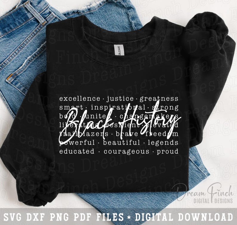Black History Words SVG Black History Month Shirt Design, African American Typography PNG, Black Pride Svg, Juneteenth Svg, Digital Download