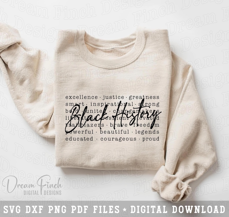 Black History Words SVG Black History Month Shirt Design, African American Typography PNG, Black Pride Svg, Juneteenth Svg, Digital Download