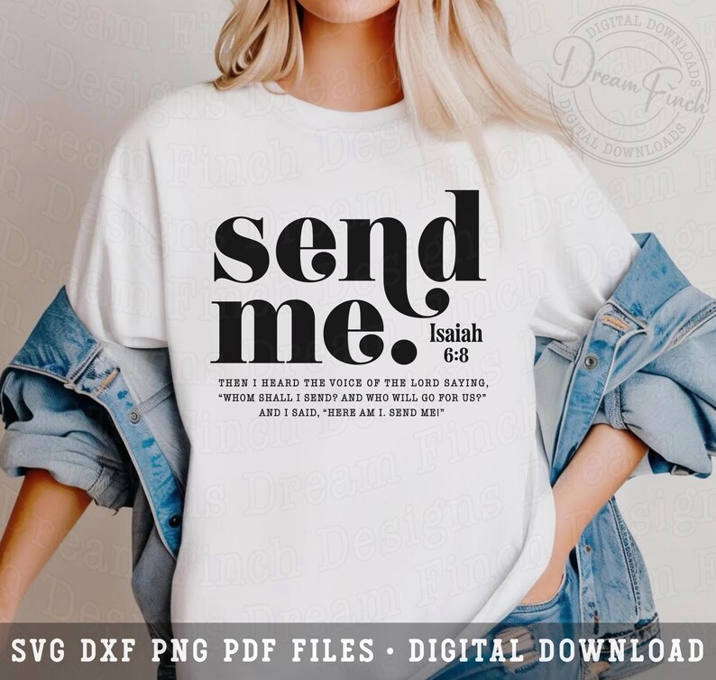 Send Me PNG SVG Christian SVG Jesus Svg Bible Scripture Svg Isaiah 6 8 ...