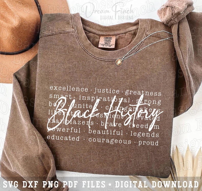 Black History Words SVG Black History Month Shirt Design, African American Typography PNG, Black Pride Svg, Juneteenth Svg, Digital Download