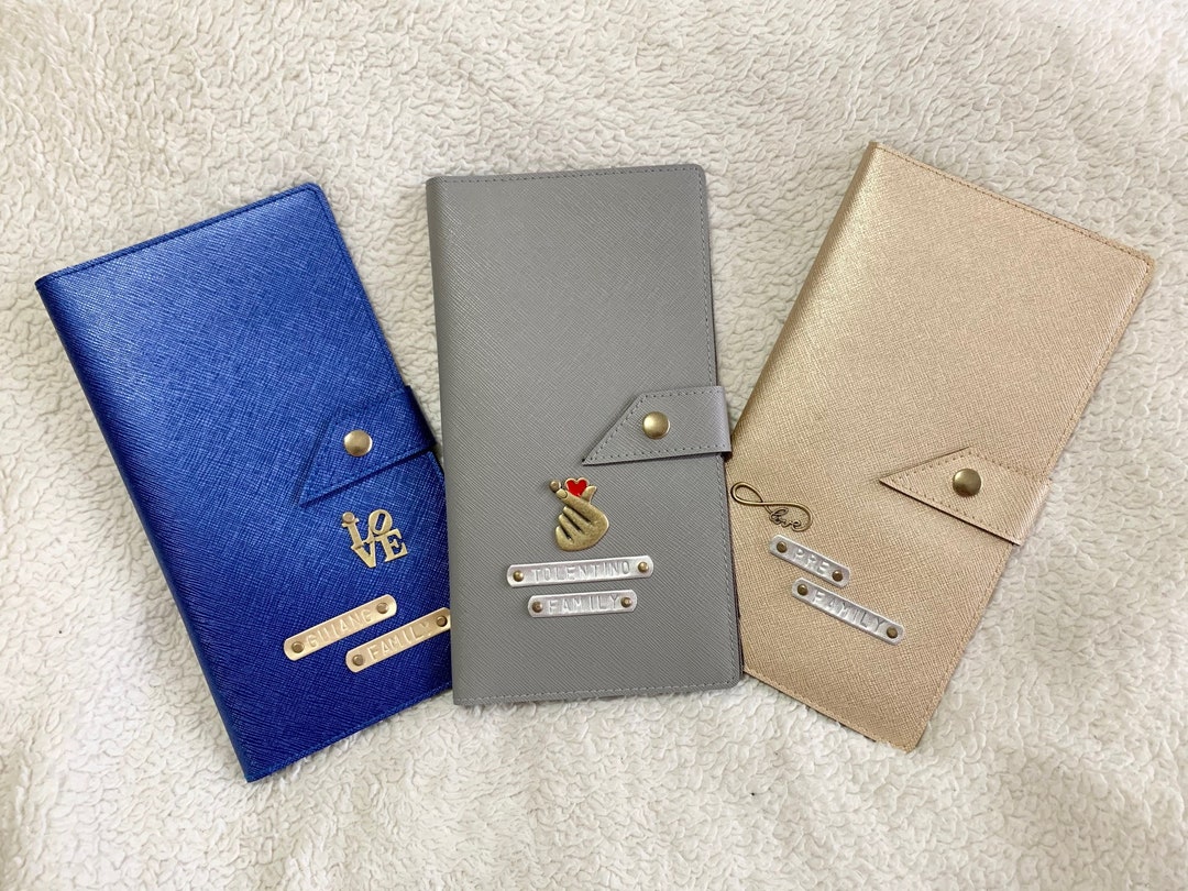 Personalized Passport Holder, Family Size, Passport Cover, Personalized