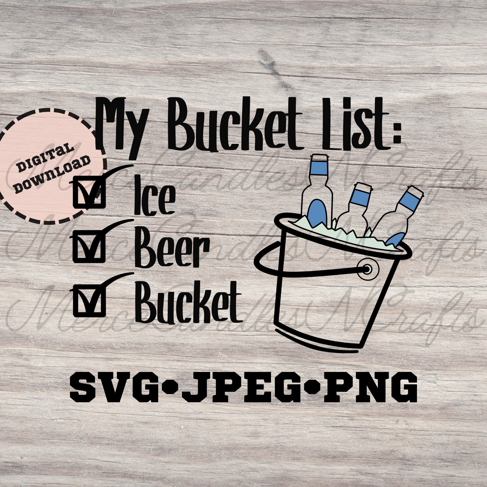 5 SVG Bundle. Bucket List Beer SVG File for Cricut Cutting Etsy Canada