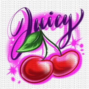 Digital Airbrushed Kirsche png (steht in der Datei Juicy)