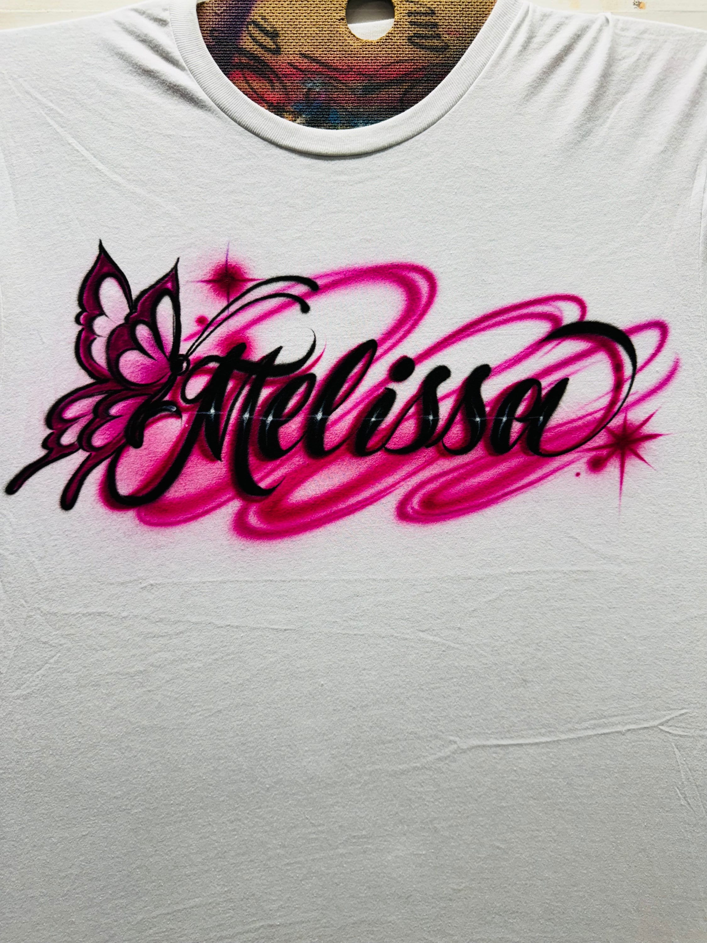 Airbrush Name Design Shirt - Etsy