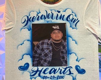 Airbrushed memorial tshirt