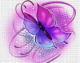 Airbrushed butterfly digital png